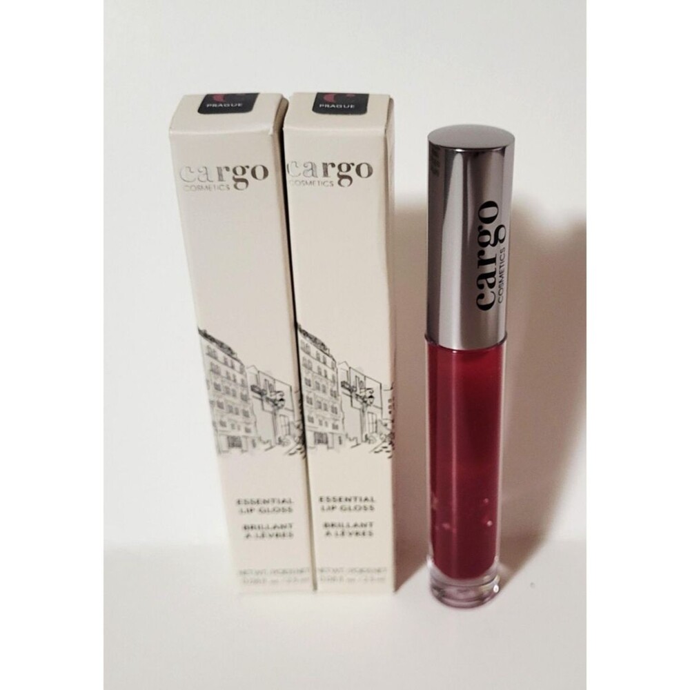 2 x CARGO Cosmetics Essential Lip Gloss PRAGUE 0.08 oz NEW IN BOX!!!